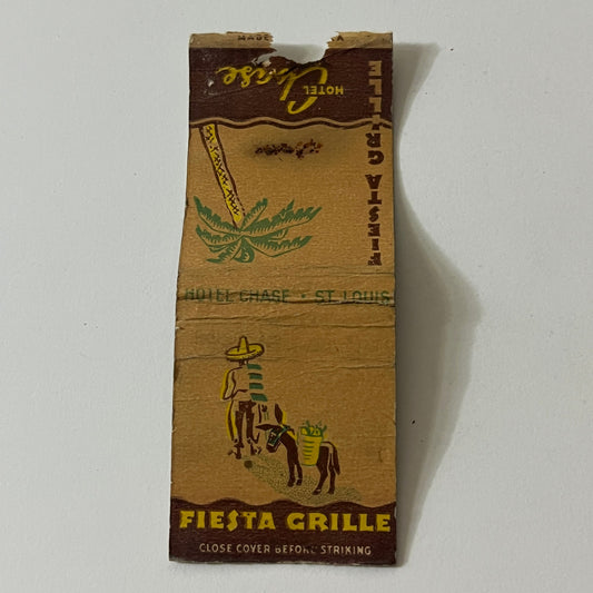 Fiesta Grill Hotel Chase St. Louis MO Vintage Matchbook MB60-1