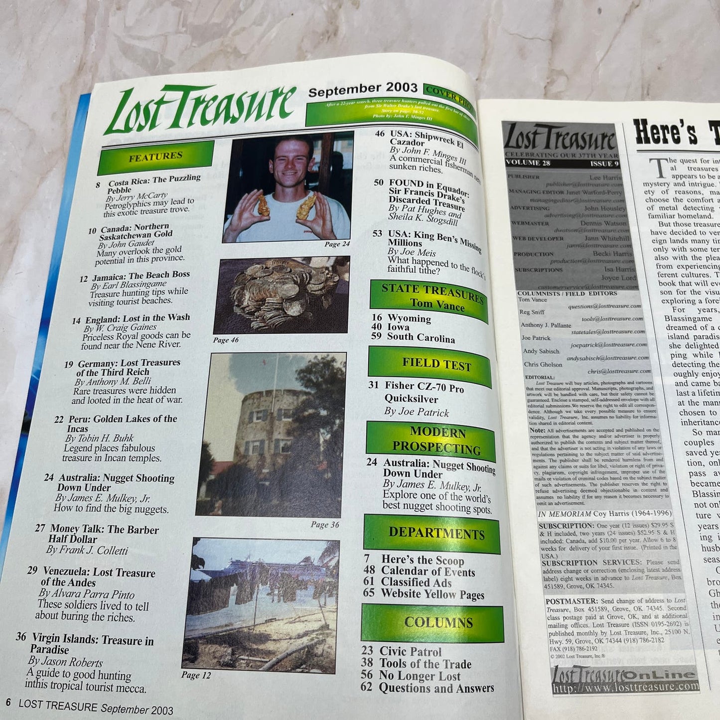 2003 Sept - Lost Treasure Magazine - Treasure Hunting Gold Prospecting M14