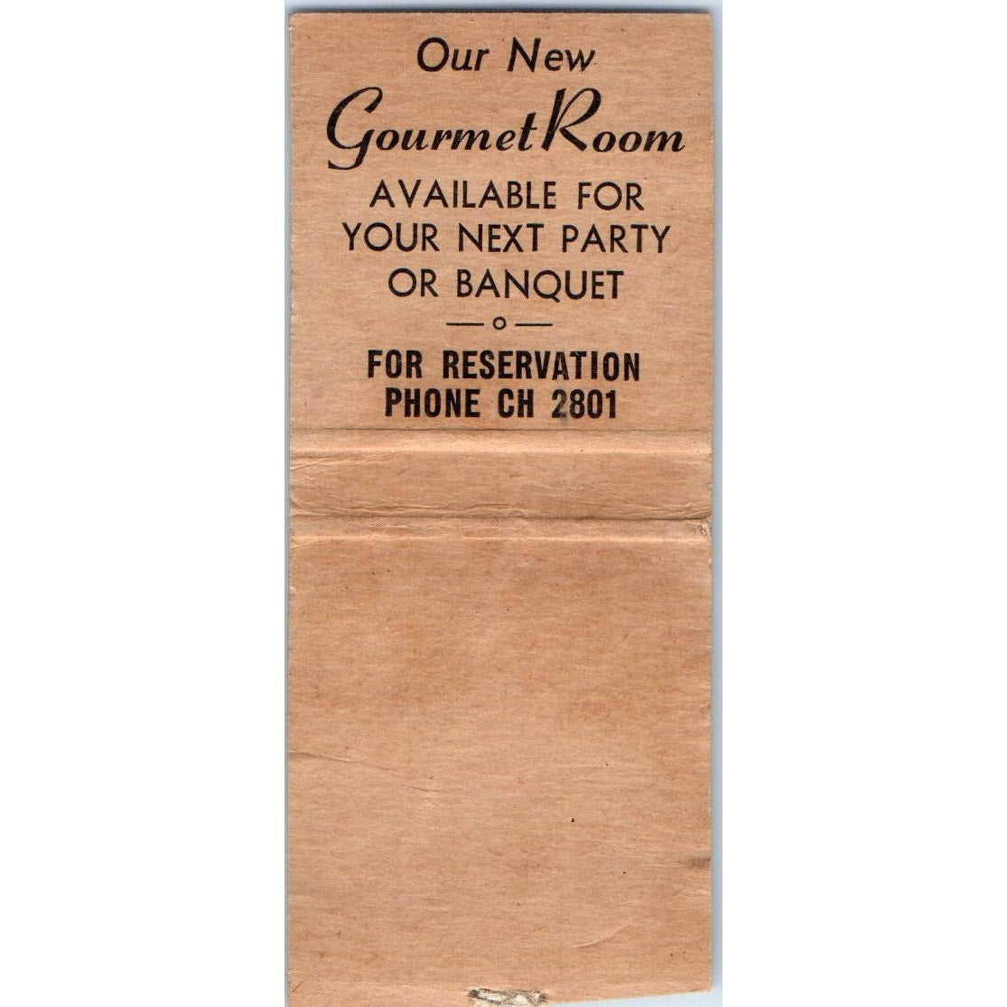 T. Pittari's Restaurant New Orleans LA Vintage Matchbook Cover SD2-Y9