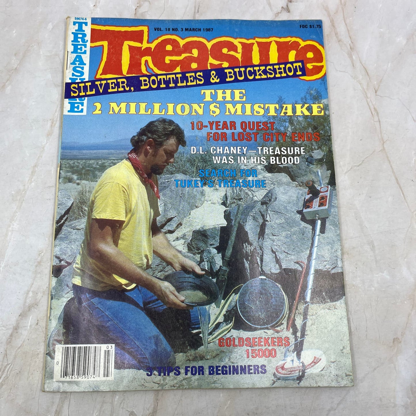 1987 March - Treasure Magazine - Treasure Hunting Metal Detecting Gold Coins M10