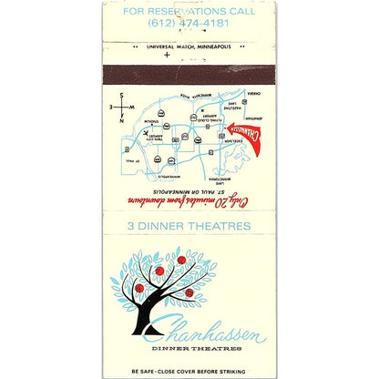 Chanhassen Dinner Theatres Minnesota Vintage Matchbook MM4-10