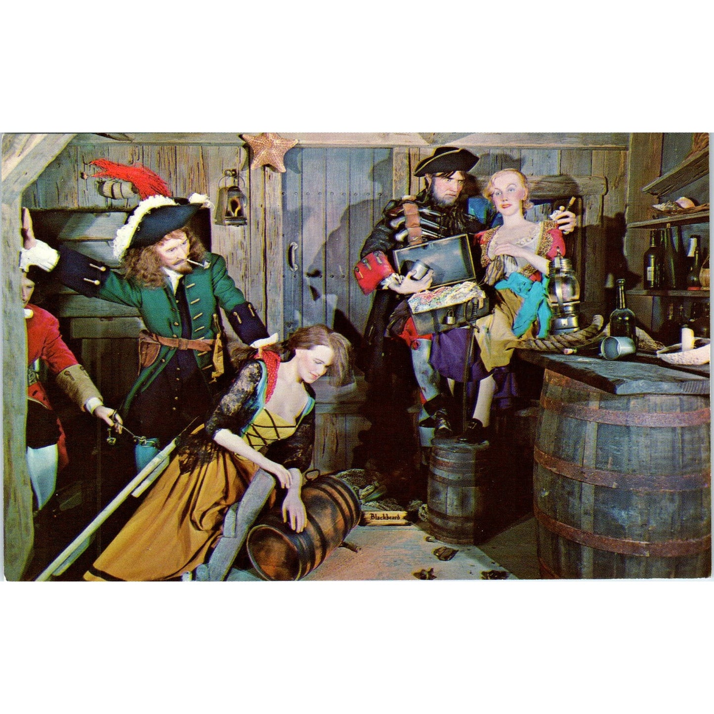 Jose Gaspar Gasparilla London Wax Museum St. Petersburg FL Vintage Postcard PE4