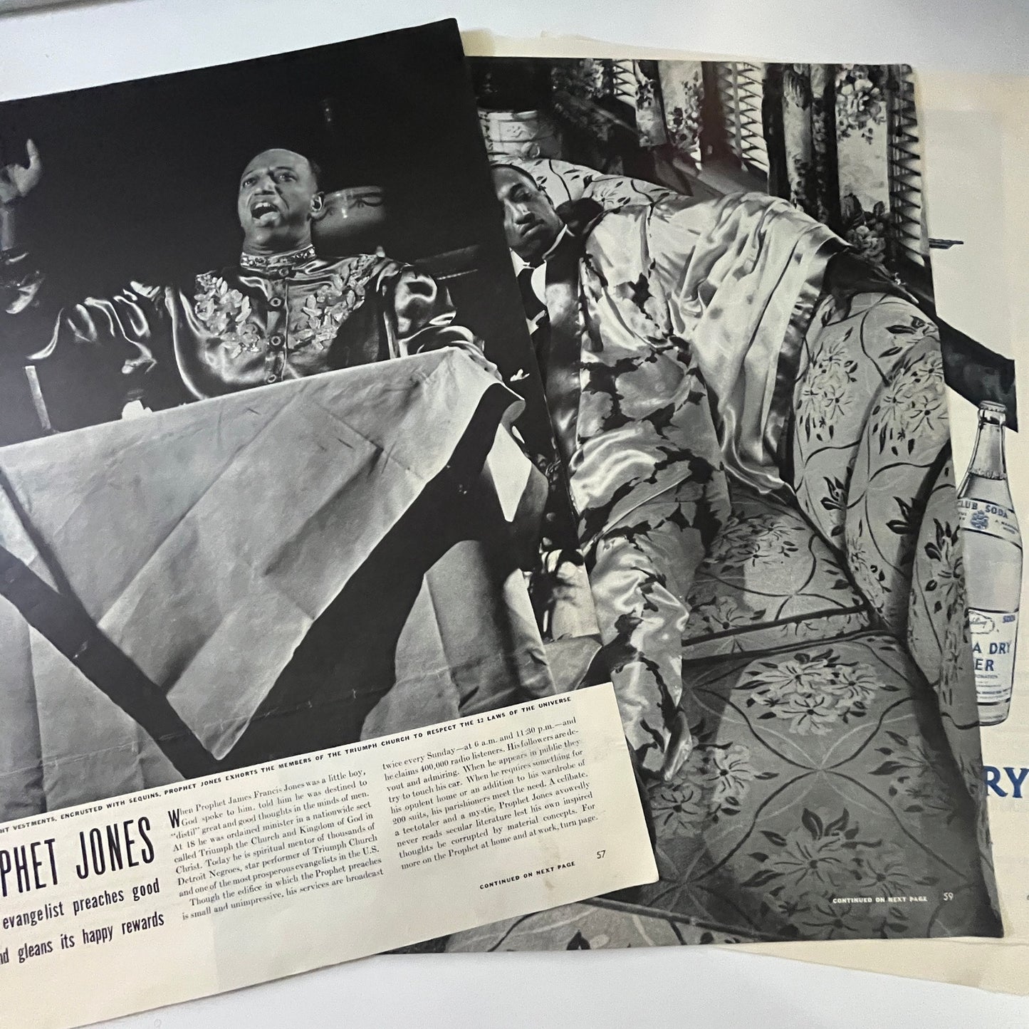 Prophet James Francis Jones 3 Pages 1940s WWII Era Article V29-5