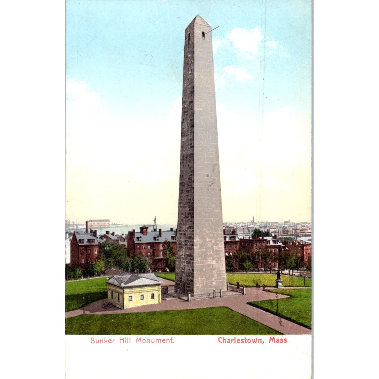 c1905 Bunker Hill Monument Charlestown MA Original Postcard PC9