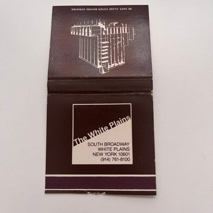 The White Plains South Broadway White Plains NY Vintage Matchbook Cover MM3-4