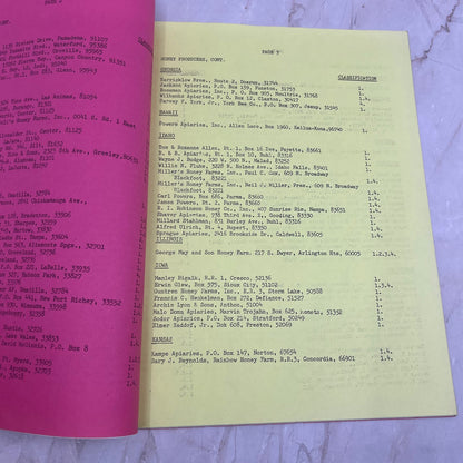 1978 American Beekeeping Federation Inc. Classified Directory TF5-L1