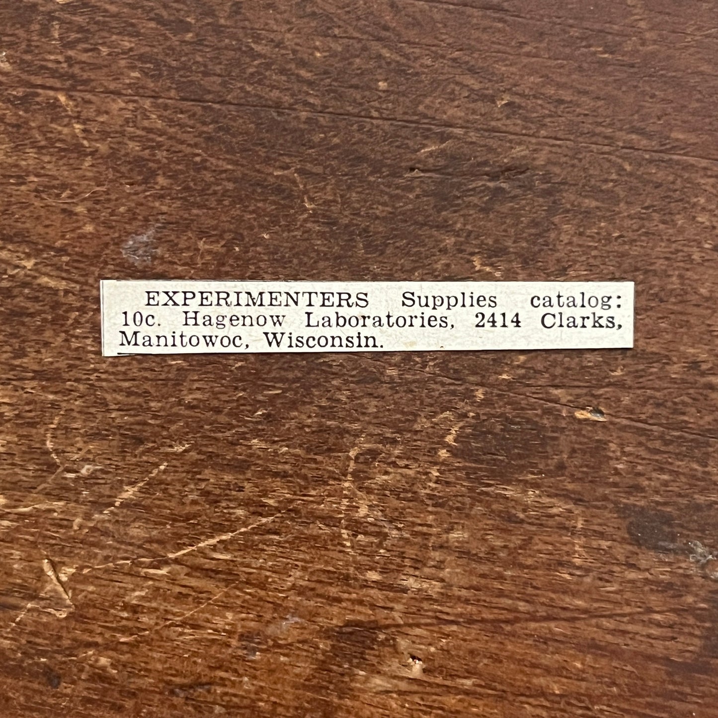 Experimenters Supplies - Hagenow Laboratories, Manitowoc WI 1955 Ad AG1-S5