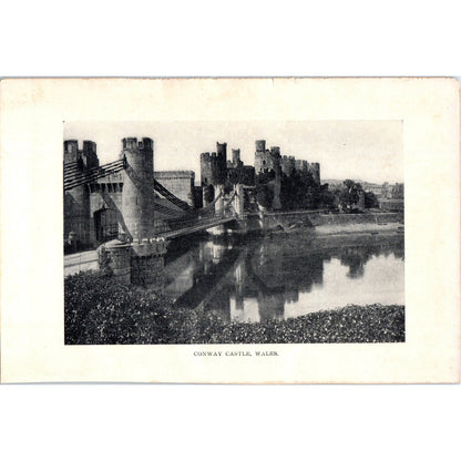 Conway Castle Wales 1901 Original Print AD8-H5
