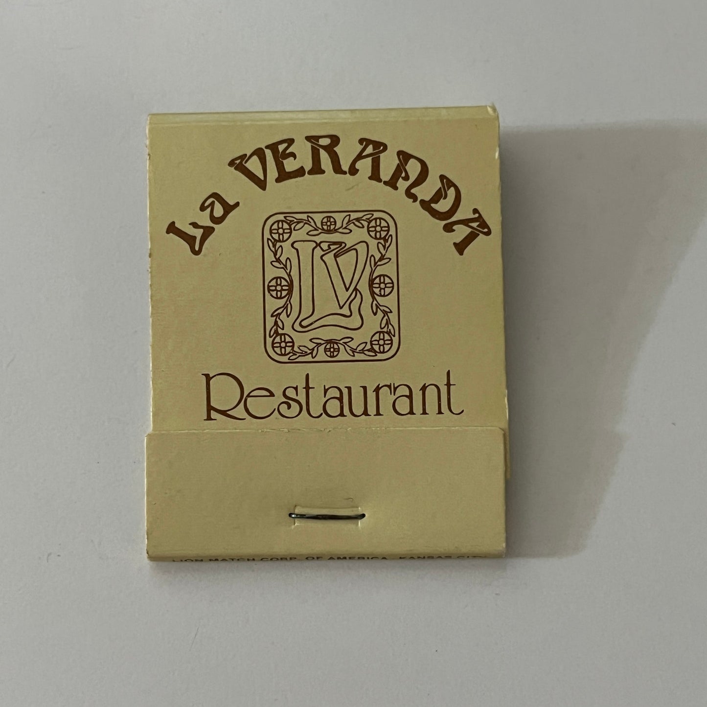 La Veranda Restaurant at Granada Royale Hometel Kansas City Vtg Matchbook SC4-R7