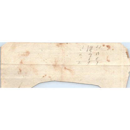 1794 Handwritten Receipt Colrain Massachusetts John Clark Miles Baileigh AE6-08