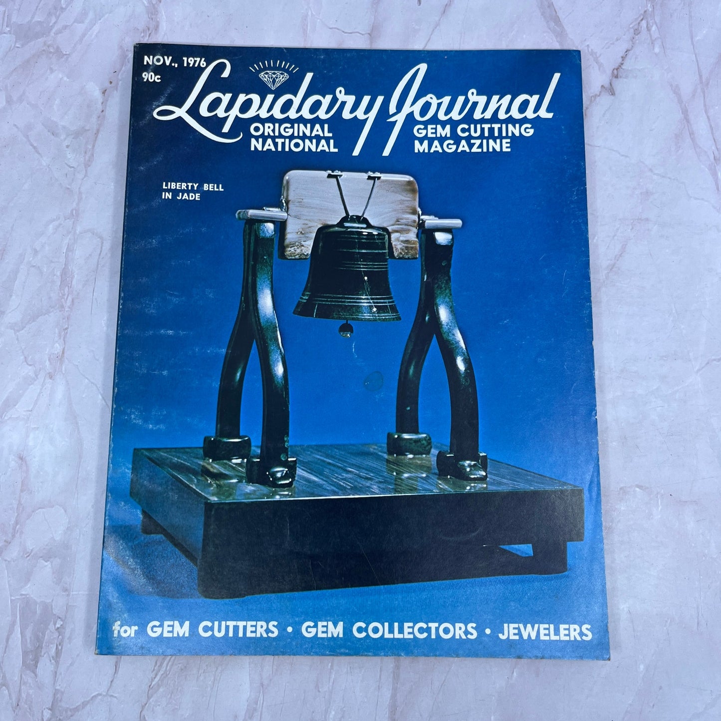 Liberty Bell in Jade - Lapidary Journal Magazine - Nov 1976 M26