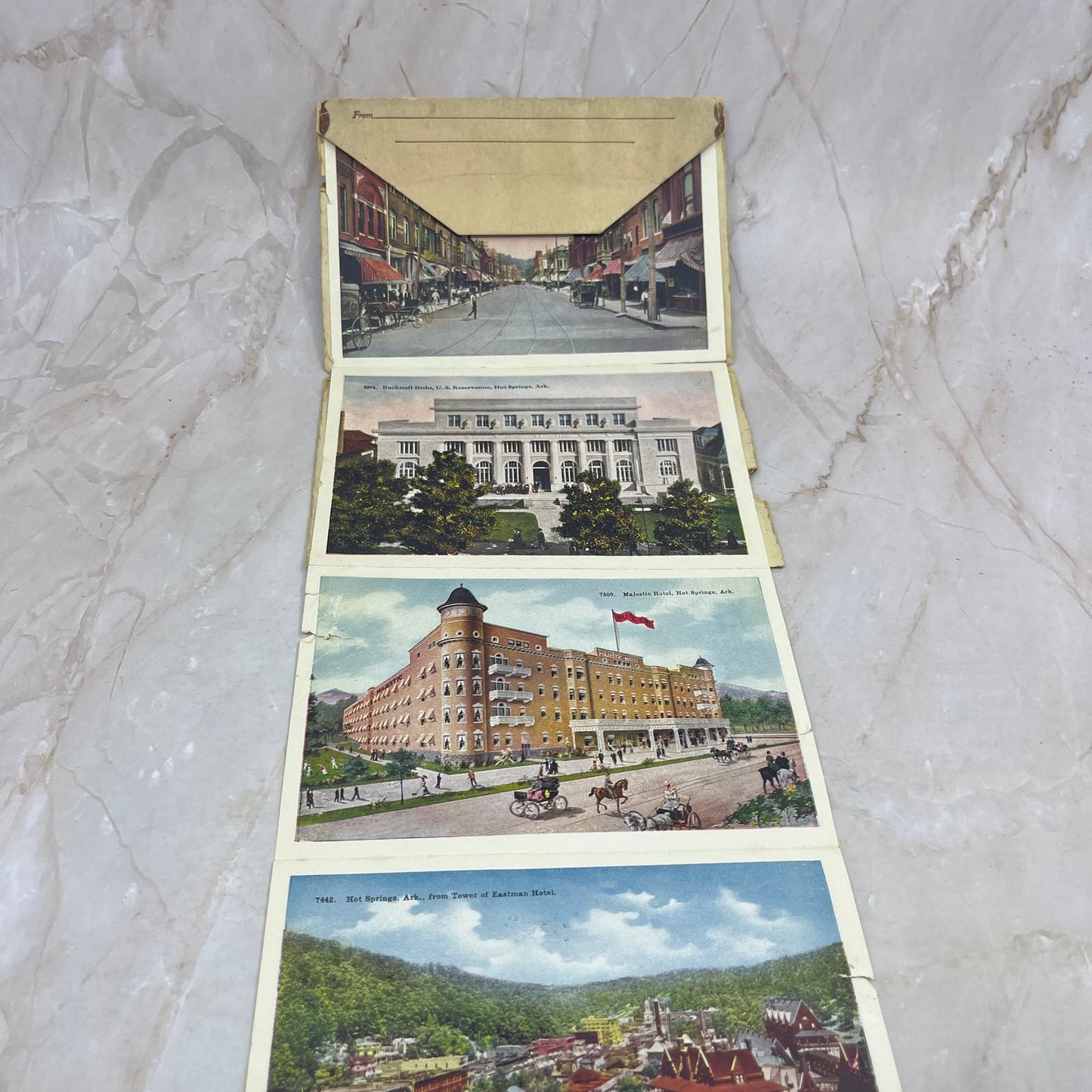 c1920 Hot Springs Arkansas Souvenir Folder Book Views TI8-S2