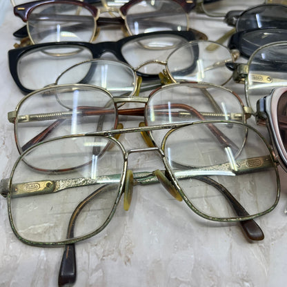 HUGE Lot of Vintage Eyeglasses Sunglasses Frames For Parts or Repair TE9