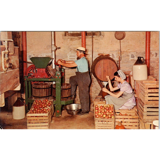 Mill-Bridge Museum Soudersburg Cider Press PA Dutch Country Postcard PD7