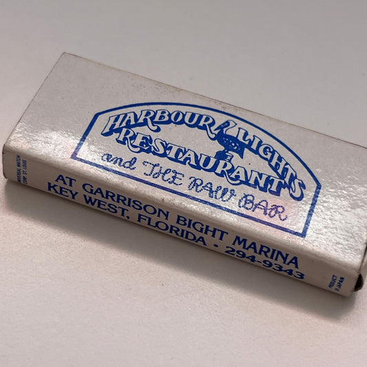 Harbour Lights Restaurant Key West Florida Vintage Matchbox TB6-MB3