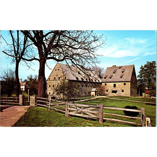 Ephrata Cloister Academy & Sister's House PA Dutch Country Vintage Postcard PD4