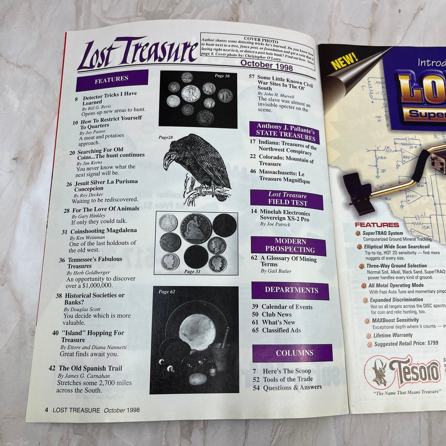 1998 Oct - Lost Treasure Magazine - Treasure Hunting Gold Prospecting M13