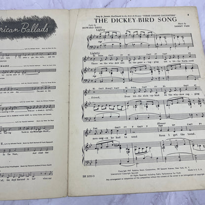 1947 The Dickey Bird Song Three Daring Daughters Vintage Sheet Music V14-1