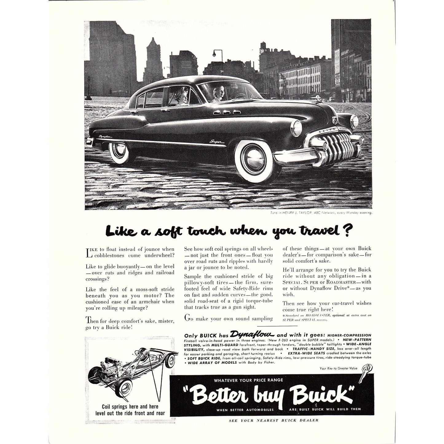 Buick Dynaflow - Better Buy Buick 1950 Packard Boston 1950 Ad AF6-7