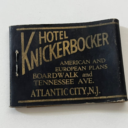 Hotel Knickerbocker Sea Water Baths Atlantic City NJ Matchbook Cover TB6-MB1-4