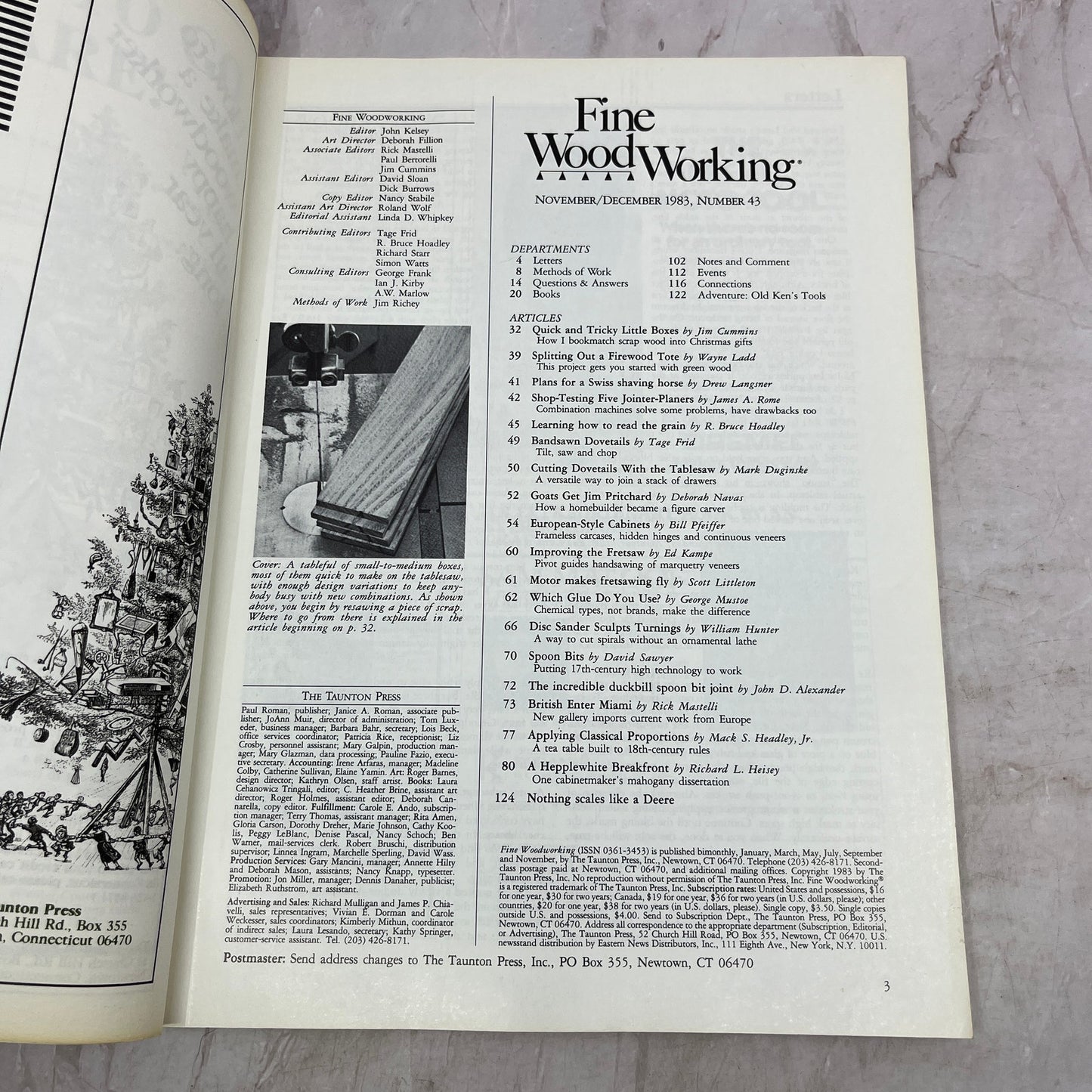 Making Boxes - Nov/Dec 1983 No 43 - Taunton's Fine Woodworking Magazine M35