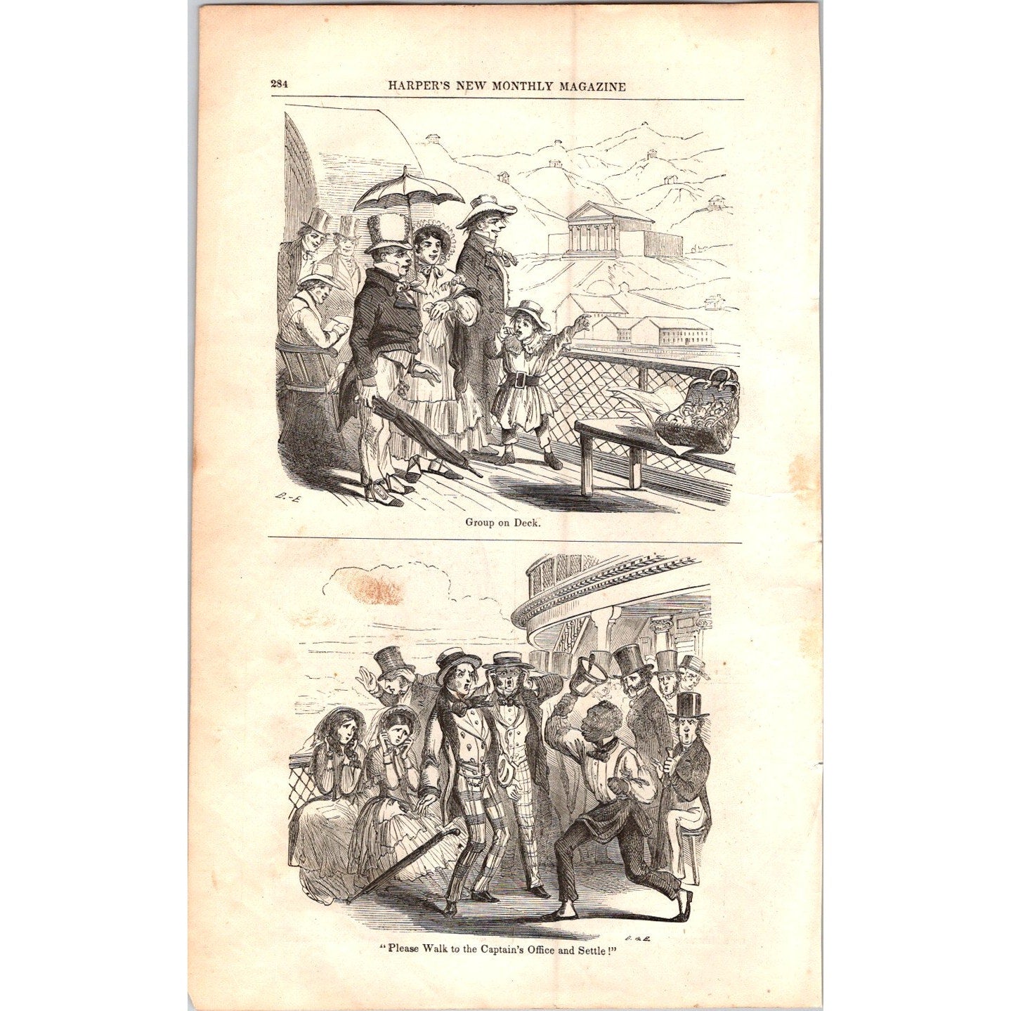 Fourth of July on the Hudson Illustrated - 3 Pages 1854 Article I19