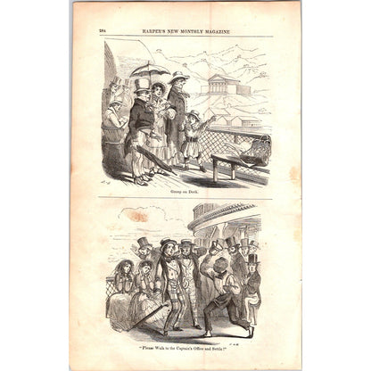 Fourth of July on the Hudson Illustrated - 3 Pages 1854 Article I19