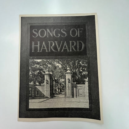 Songs of Harvard George H. Kent Cambridge MA 1912 Brochure AK1-1