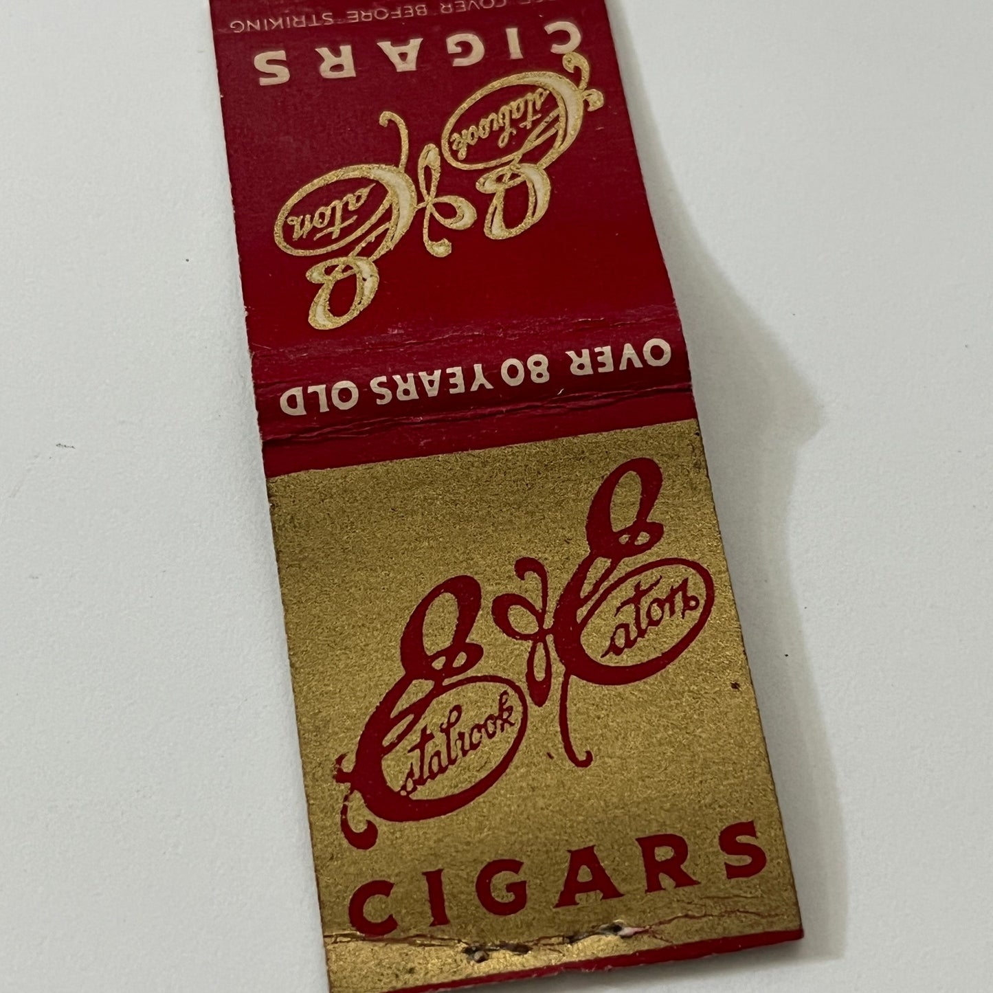 Estabrook & Eaton Cigars Vintage Matchbook Cover TB6-MB1-12