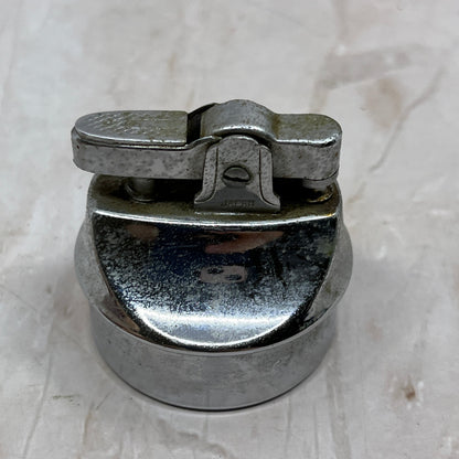 Vintage Round Silver Tone Table Lighter Insert Measurements in Pics TL1
