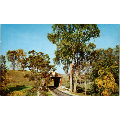 Pittsford Vermont Vintage Covered Bridge Postcard PC15