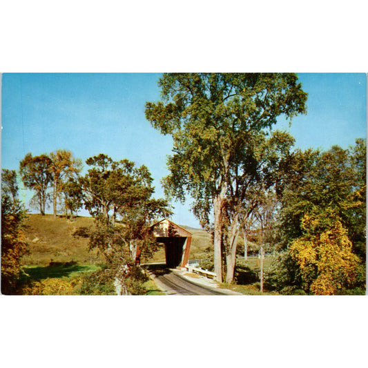 Pittsford Vermont Vintage Covered Bridge Postcard PC15