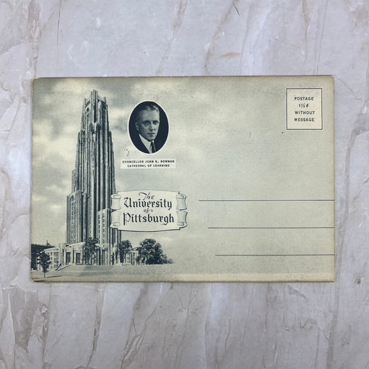 c1930 The University of Pittsburgh PA Souvenir Folder Book Views TI8-S2