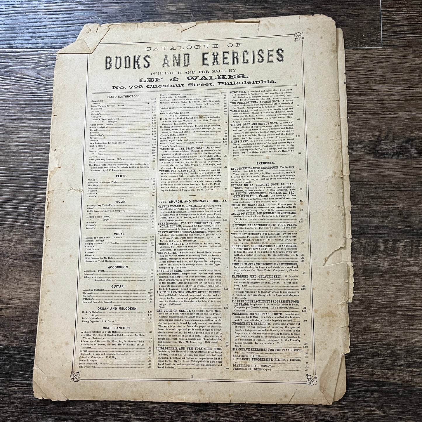 Columbia The Gem of the Ocean Davit T. Shaw 1861 Civil War Sheet Music V33-4