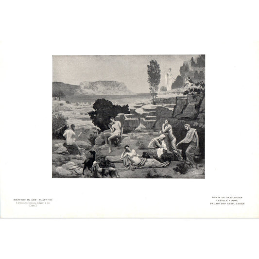 Antique Vision - Puvis De Chavannes c1905 Art Print D12