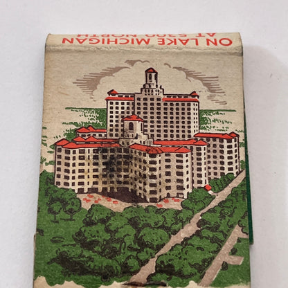 Edgewater Beach Hotel Lake Michigan Chicago IL Vintage Matchbook Cover TB8-MB-10