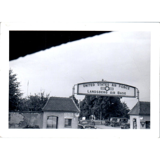 Entrance to USAREUR Army Engineer School, Murnau c1954 Army Photo AF1-AP1