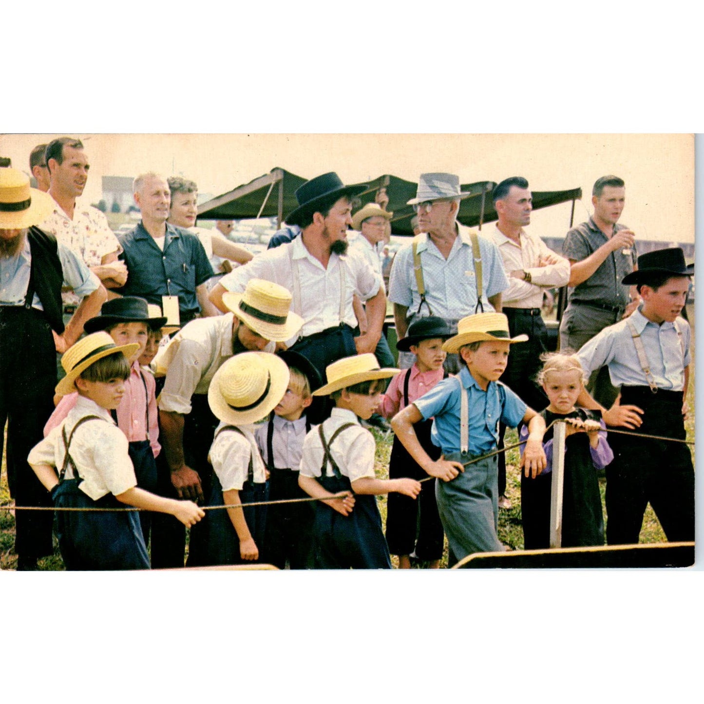 Amish County Fair in Pennsylvania Dutch Country Vintage Postcard PD4