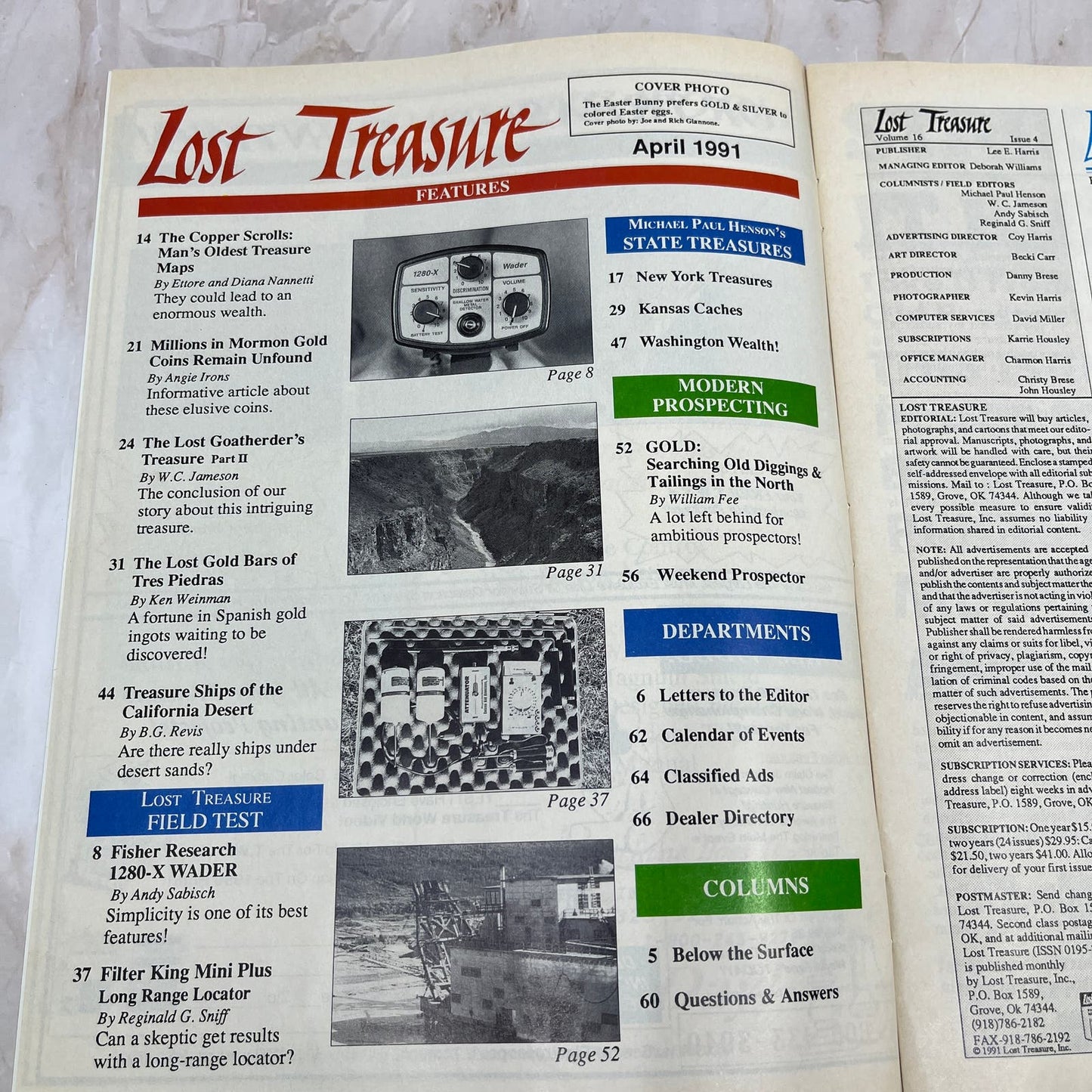 1991 April - Lost Treasure Magazine - Treasure Hunting Gold Prospecting M14