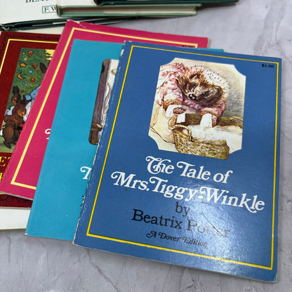 Vintage Beatrix Potter Book Lot of 12 Peter Rabbit Flopsy Bunny Miss Moppet TK3