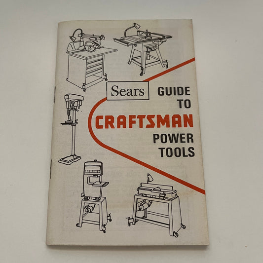 1974 Sears Guide to Craftsman Power Tools Pocket Booklet TK2-XB5