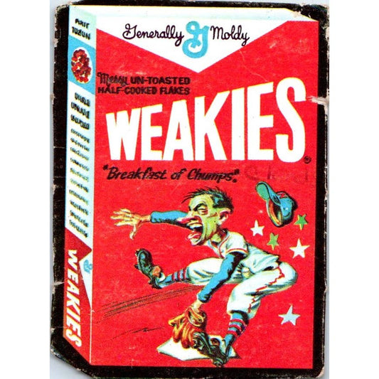 1967 Topps Wacky Packs Card Weakies Breakfast of Chumps Die-Cut AE5