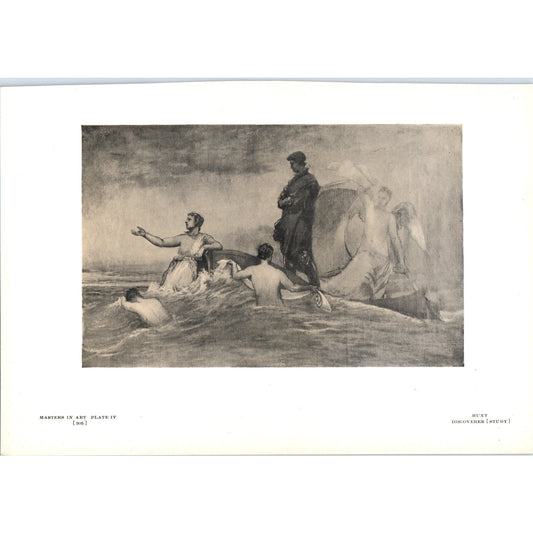 Discoverer Study - Hunt 1908 Victorian Art Print AB8-MA12