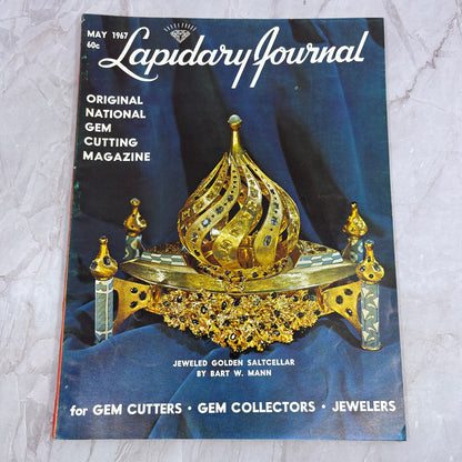 Jeweled Golden Salt Cellar Bart W. Mann - Lapidary Journal Magazine May 1967 M25