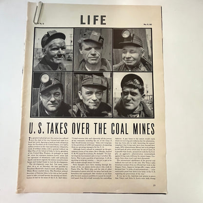 US Takes Over the Coal Mines 4 Pages 1940s WWII Era Article V30-1