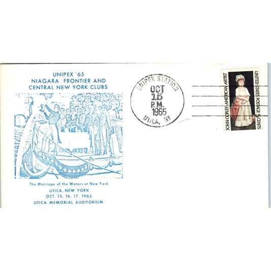 1965 Unipex Niagara Frontier & Central NY Stamp Club Cachet Postal Cover TI5-PC1