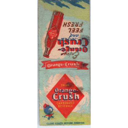 Orange Crush Soda Pop Vintage Matchbook Cover SD4-Y3