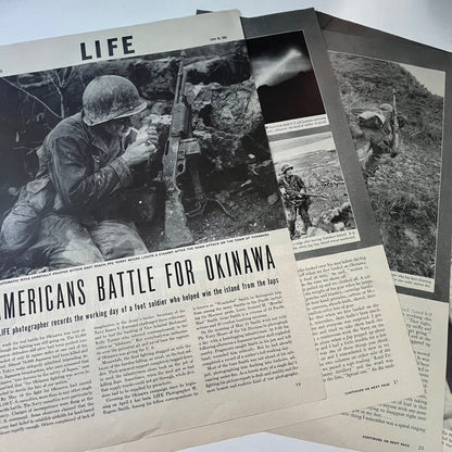 Americans Battle for Okinawa 4 Pages 1940s WWII Era Article V29-5