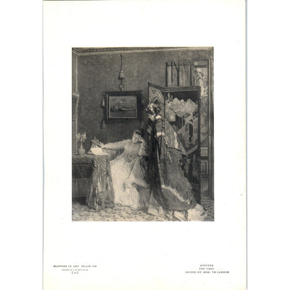 The Visit - Stevens c1905 Art Print D15
