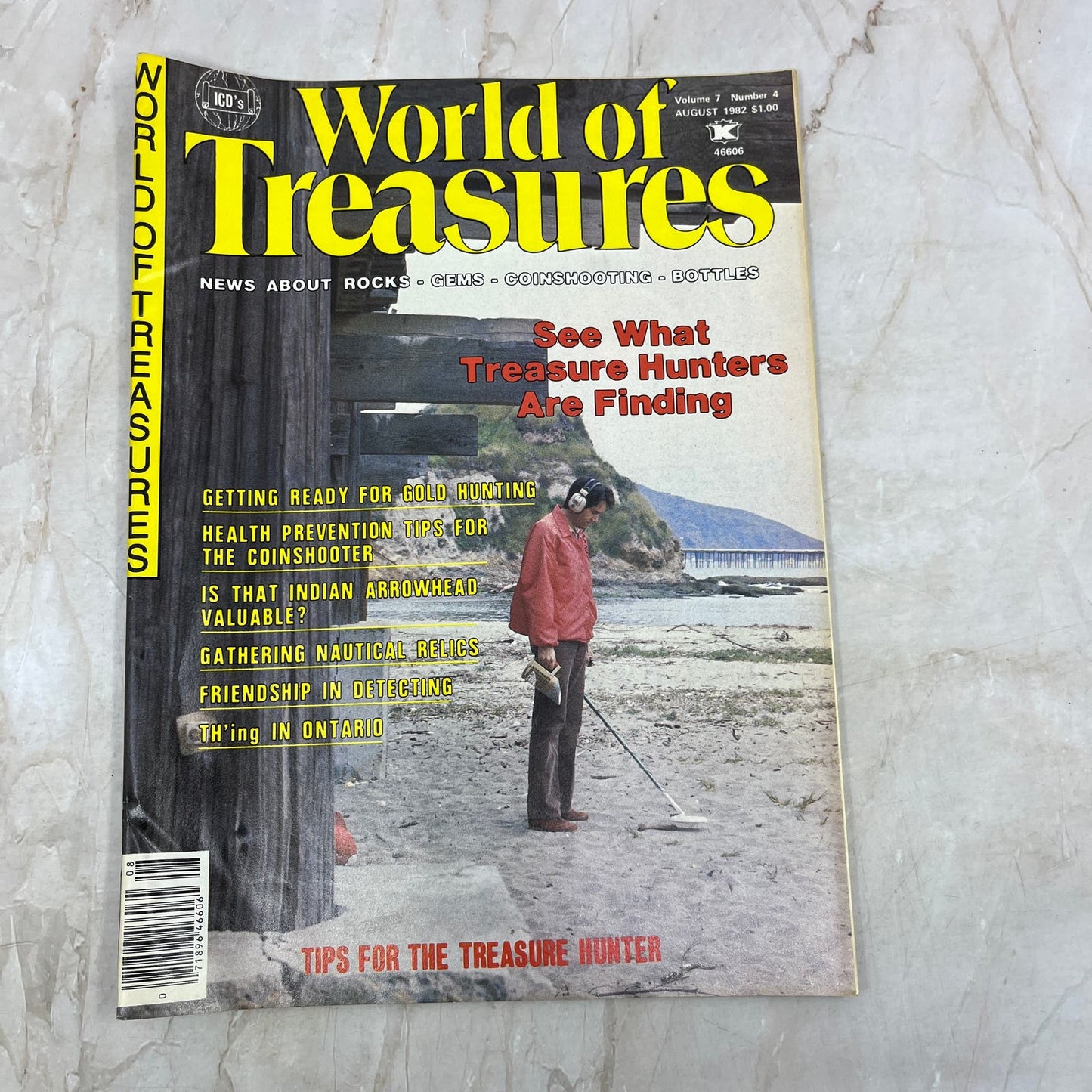 1982 Aug - ICD World of Treasures Magazine - Treasure Hunting Gold Rocks M16